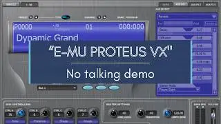 FREE SYNTH: E-MU PROTEUS VX - No talking demo