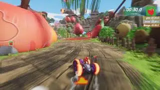 All-Star Fruit Racing: Time Attack Gold - Watapeach (Three Pistons)