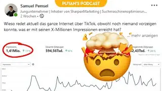 1,4 MIO Impressionen GRATIS?! | Puyan's Podcast #7 mit Samuel Pemsel