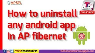 How to uninstall any app in AP fibernet |  by Tech To Computers