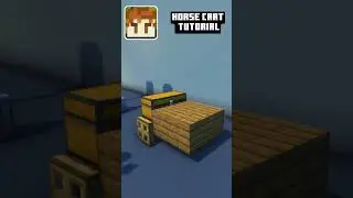 minecraft horse cart tutorial  #minecrafbuilds #minecraftbuilding #minecrafthowto