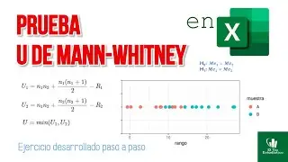 Prueba U de Mann-Whitney paso a paso ✅ en Excel 💥