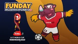 Cara Menggambar Maskot Piala Dunia U17 Indonesia 2023 dengan Mudah! Bacuya!
