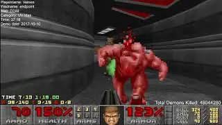 Doom 2: Endpoint Complete UV-Max (D2ALL) in 37:18 (by Veinen)