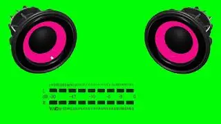 DJ audio speaker green screen effect (BASS BOOSTED)
