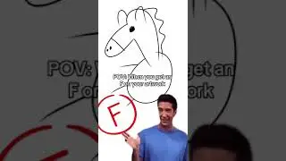 when you get an F grade on your artwork... 