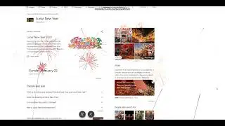 Lunar New Year Google Easter Egg!