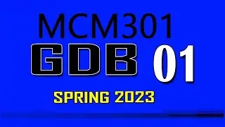 MCM301 GBD Solution 2023 ( Solution file link in description )