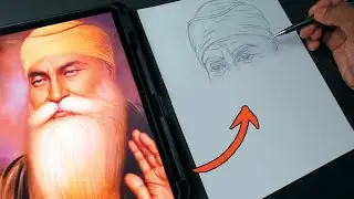 Guru Nanak Dev ji Drawing Easy Step by Step