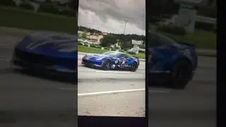Saw Bladed Angel’s Lucina Wrapped C7 Corvette today on my way to Stars and Strikes