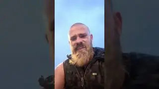 A crazy viking rides a bike😅