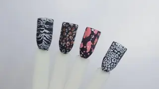 Nail Polish Stamping Art - Chrome, Dip Powder and Foils techniques || TRIPLE D