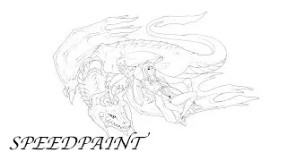 Drakengard 3 Speedpaint - Zero and Mikhail | Part 1: Lineart
