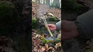 Survival Skills: Campfire TONGS in 5 MINUTE. 