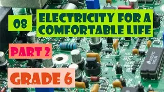 Electricity for a Comfortable Life| Unit 8| Grade 6| Part 2| Science| English medium