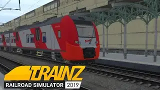 Отправление электропоезда «Ласточка» №721 Москва — Минск | Trainz 19