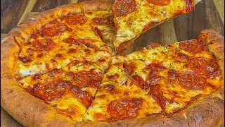 Healthy High Protein Stuffed Crust Pepperoni Pizza🍕 