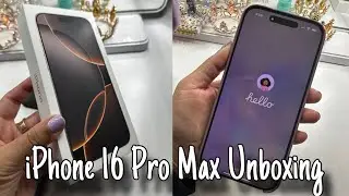 iPhone 16 Pro Max unboxing | Desert Titanium