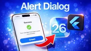 iOS 26 Success Alert Dialog in Flutter | Confirmation Message UI Tutorial 