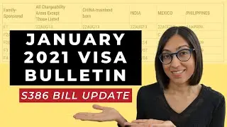 Visa Bulletin January 2021 | Latest Visa Bulletin + S386 Bill Update (What happened?)