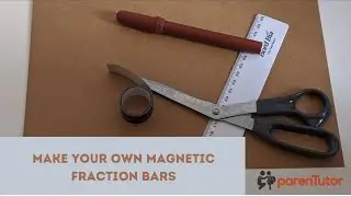 Teach Fractions to Kids / Hands on Maths Project / Make Magnetic Fraction Bars