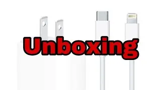 Apple 20W USB-C Charger Unboxing