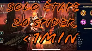 SOLO SPIDER 20 EN MOINS DE 1MIN + DUO SPIDER 25 \ raid shadow legends fr