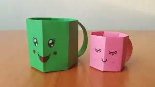 DIY MINI PAPER CUP / Paper Craft / Easy origami paper cup
