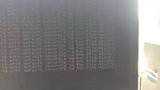 replacing invalid security id with default security id for file