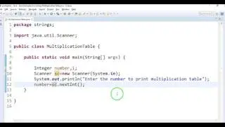 write a java program to print multiplication table in java?