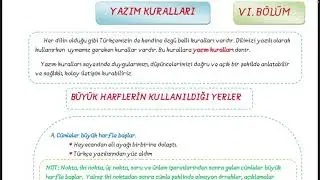 Yazım kuralları/İmla kuralları 1/BÜYÜK HARFLERİN YAZIMI