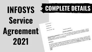 How to make and fill Infosys Service Agreement with complete detail 2021 | Infosys Service Agreement