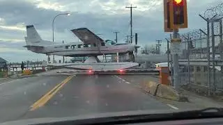 Cessna 208 caravan being taken out of the water c-guus. YVR