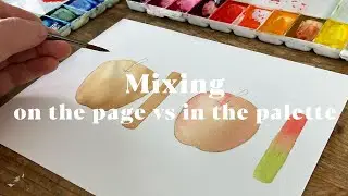 Mixing Watercolour On The Page VS In The Palette, You Won't Believe The Results!
