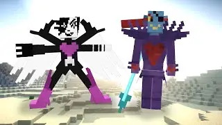 Mettaton NEO & Undyne the Undying in Minecraft 1.9 (Undertale Mod 1.3.0)