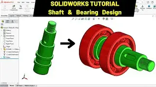 3D CAD Model of Shaft and Ball Bearings in SolidWorks | CAD
