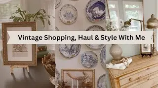 Thrift, Style, And Decor: Come Vintage Shopping With Me! Thrifting Home Decor Haul and Styling~