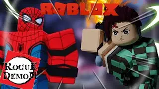 Lagi Main Demon Slayer Tapi Ada Spiderman wkwkwk - Rogue Demon Roblox Indonesia