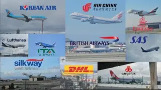 September 2023 of Awesome Takeoffs & Landings at LAX/KLAX (1 Hour of LAX Plane Spotting)