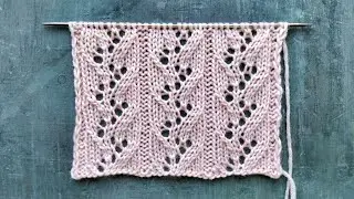 Wonderful openwork knitting pattern for a jumper, stole