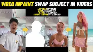 Replace Any Subject in a Video with Video Inpaint ComfyUI Workflow Made with WanVACE and Accelerate