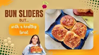 ✨Healthy Bun Sliders✨ with Chickpea & Beetroot patty😀