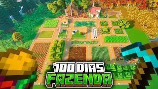 Sobrevivi 100 dias como FAZENDEIRO EM DUPLA no Minecraft - O FILME 