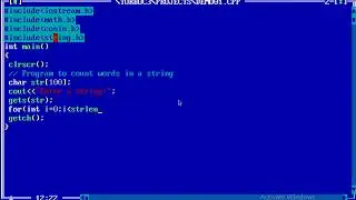 C++ Program to count the number of Words in a string