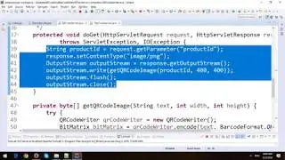 Generate QR Code and BarCode in JSP-Servlet