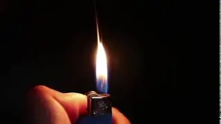 Fiamma accendino slow-motion