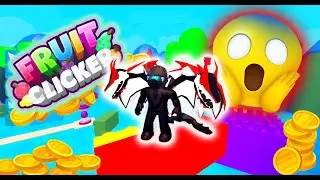 Gamers Quests clicking with Roblox Fruit Clicker to get the OP pet and billions of coins.