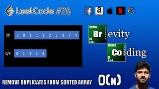 Remove Duplicates From A Sorted Array - Leetcode 26 - Algorithm Explained [Requested Video]