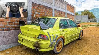 Abandoned Mitsubishi Lancer Evolution VIII MR - Forza Horizon 5 (Steering Wheel + Shifter) Gameplay