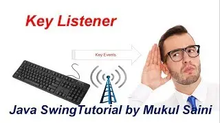 #16 Java Swing Tutorial | KeyListener in java | Listeners that support every component
